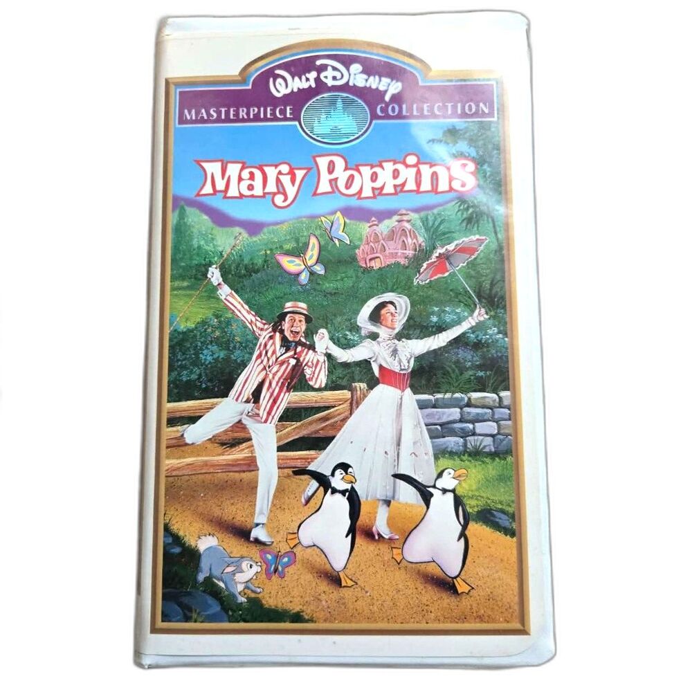 Mary Poppins 1964 VHS Walt Disney Home Video Musical Family Classic